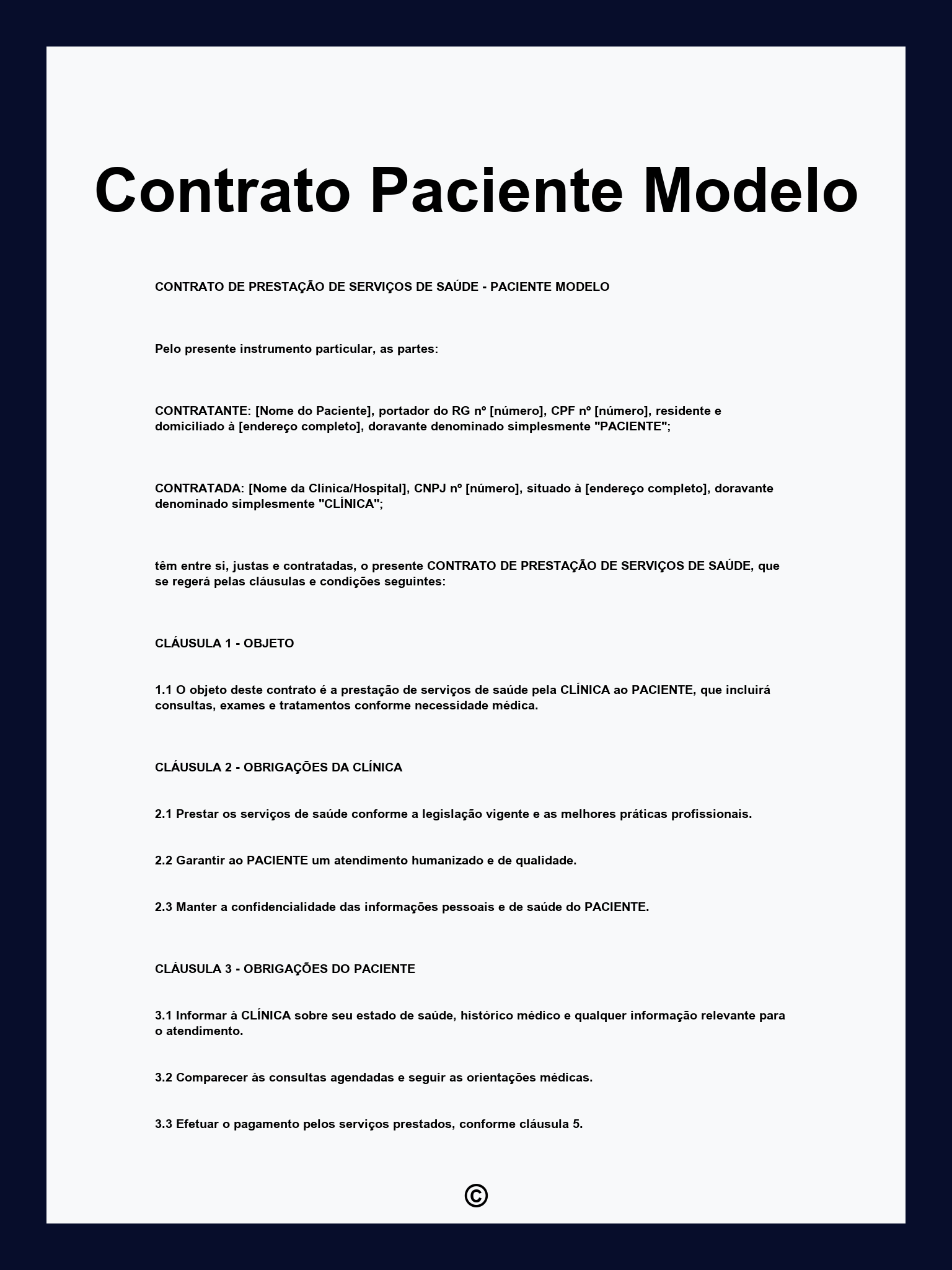 Contrato Paciente Modelo